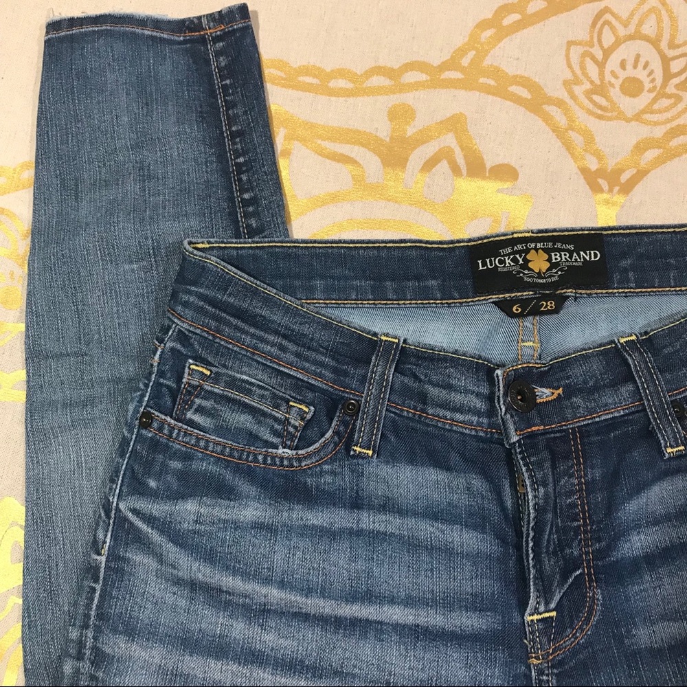Lucky Brand Skinny Blue Jeans Sz 6/28 (Z11) - Picture 2 of 7